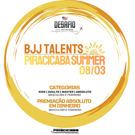 P2568-BJJ TALENTS PIRACICABA 8ª - EDICAO