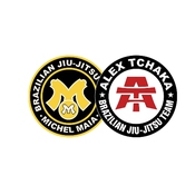 LOGO DA EQUIPE ALEX TCHAKA E MICHEL MAIA BRAZILIAN JIU-JITSU - SAPUCAIA DO SUL-RS