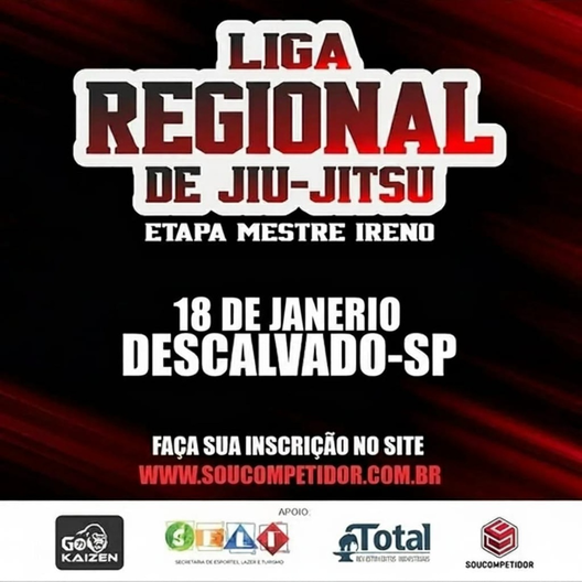 P2498-LIGA REGIONAL DE JIU-JITSU - MESTRE IRENO 2026 - ETAPA