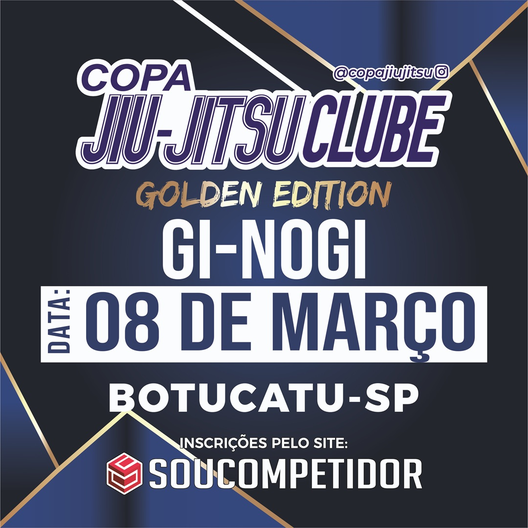 P2586-COPA JIU JITSU CLUBE GOLDEN EDITION 1 - EDICAO