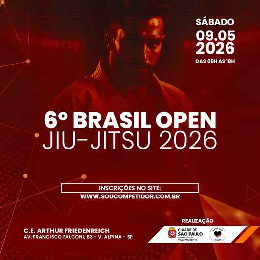 P2725-6º BRASIL OPEN BJJ 2026 - EDICAO
