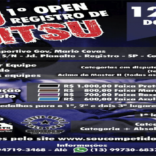 P0378-OPEN REGISTRO DE JIU-JITSU 1 - EDICAO