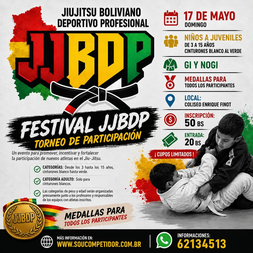 P2737-FESTIVAL JJBDP DE JIU-JITSU & NOGI - BOLIVIA 2026 - EDICAO