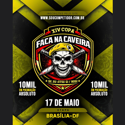 P2675-XIV COPA FACA NA CAVEIRA DE JIU-JITSU GI E NOGI 2026 - EDICAO