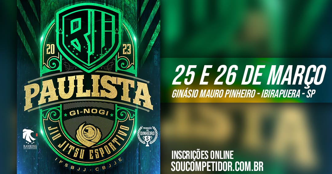 P1656BJJ PAULISTA GI E NO GI 2023 EDICAO